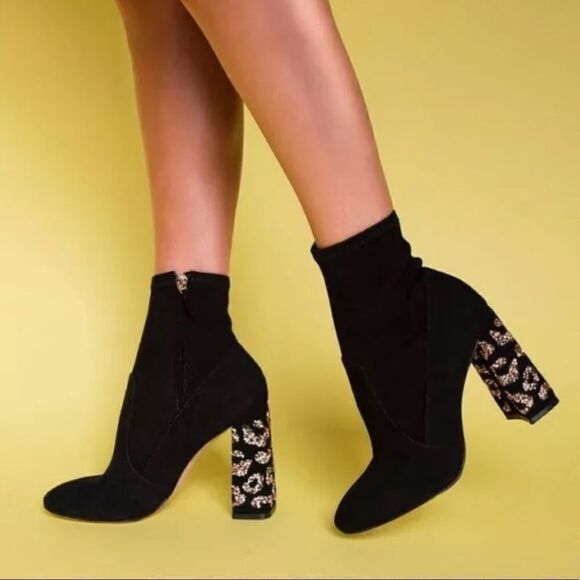 Sophia Webster Felicity Leopard Ankle Sock Boots - Picture 8 of 11